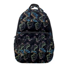 Multicolored Dna Strand Art Carry-on Travel Backpack by ExtraAwesomeSauce