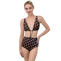 Regal Eagle Pattern Tied Up Two Piece Swimsuit by ExtraAwesomeSauce