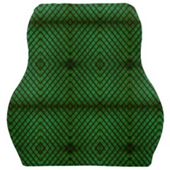 Green Diamond Grid Pattern Car Seat Velour Cushion  by ExtraAwesomeSauce