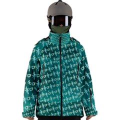 Peaceful Japanese Kanji Design Men s Zip Ski And Snowboard Waterproof Breathable Jacket by ExtraAwesomeSauce