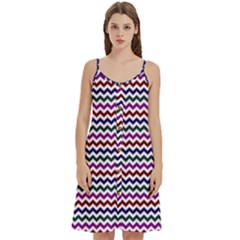 Chevron Pattern Women s Spaghetti Strap Pullover Cami Dress by ytdream