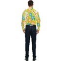 Art, Circle, Event, Floral Design, Font, Motif, Pattern, Plant, Rectangle, Symmetry Men s Long Sleeve Pocket Shirt  View2