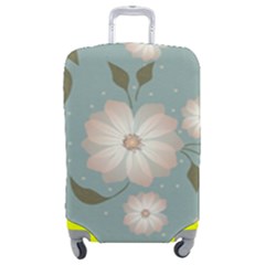 Flora Floral Flower Flowers Pattern Luggage Cover (medium) by Apenda