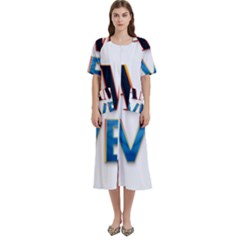 Game Over Text Design  Women s Cotton Short Sleeve Nightgown by 7223056