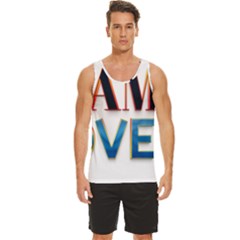 Game Over Text Design  Men s Wide Collar Tank Top by 7223056