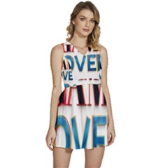 Game Over Text Design  Sleeveless High Waist Mini Dress by 7223056