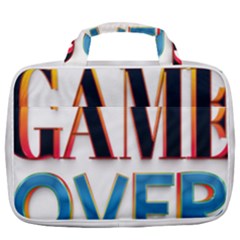 Game Over Text Design  Travel Toiletry Bag With Hanging Hook by 7223056