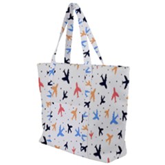 Cute Airplanes Planes Zip Up Canvas Bag by ConteMonfrey