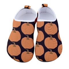 Black And Orange Pumpkin Men s Sock-style Water Shoes by ConteMonfrey