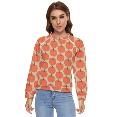 Cute Pumpkin Women s Long Sleeve Raglan T-shirt by ConteMonfrey