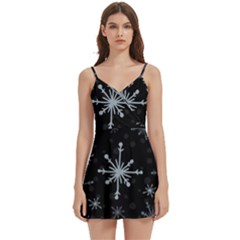 The Most Beautiful Stars Body Wrap Sleeveless V-neck Mini Dress by ConteMonfrey