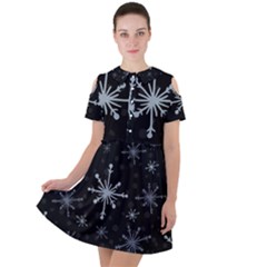 The Most Beautiful Stars Short Sleeve Shoulder Cut Out Dress  by ConteMonfrey