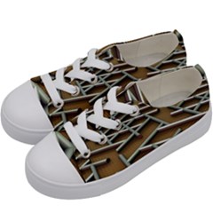 Expression Of Structure Kids  Low Top Canvas Sneakers by geonetique