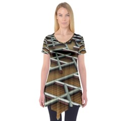 Expression Of Structure Short Sleeve Tunic  by geonetique