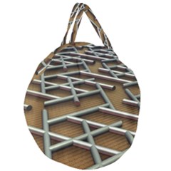 Expression Of Structure Giant Round Zipper Tote by geonetique