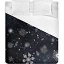 Snowflakes Snow Snowfall Snowing Duvet Cover (California King Size) View1