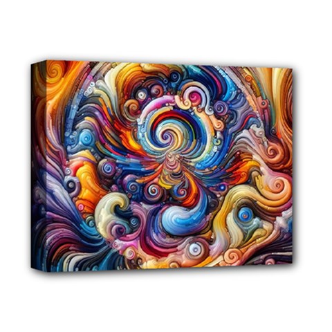 Dynamic Color Vortex Deluxe Canvas 14  X 11  (stretched) by ExtraAwesomeSauce