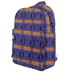 Bitcoin Logo Pattern Classic Backpack by ExtraAwesomeSauce