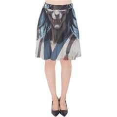 Demon Samurai Velvet High Waist Skirt by AwesomeSauce