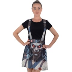 Demon Samurai Velvet Suspender Skater Skirt by AwesomeSauce