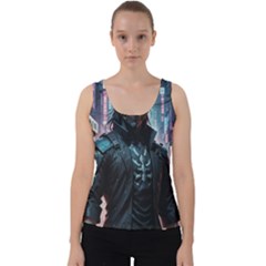 Cyberpunk Demon Samurai Velvet Tank Top by AwesomeSauce