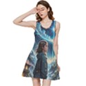 Enchanting Fantasy Night Sky Scene Inside Out Racerback Dress View1