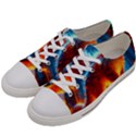 Enchanted Fire Feline Men s Low Top Canvas Sneakers View2