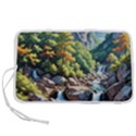 Serene Mountain Waterfall Landscape Pen Storage Case (S) View1