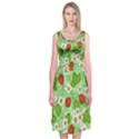 Strawberries Pattern Seamless Midi Sleeveless Dress View1