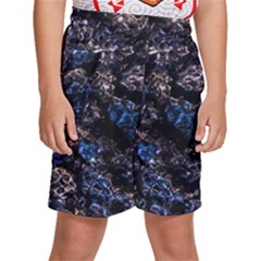 Rocky Lake Reflection  Kids  Basketball Shorts