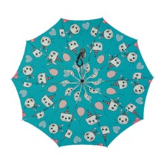 Birtay Cats Bunnies, Koteto Automatic Folding Umbrella With Case (large) by kyorashop23