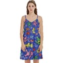 Grateful Dead Dancing Bears Pattern Mini Camis Dress With Pockets View1