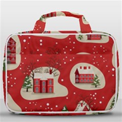 Christmas New Year Seamless Pattern Travel Toiletry Bag With Hanging Hook by Ket1n9