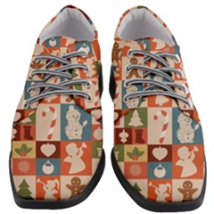 Cute Christmas Seamless Pattern Vector  - Women Heeled Oxford Shoes by Ket1n9