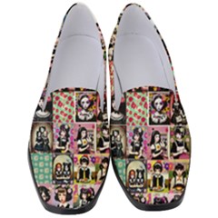 Spanish Gothic Girls Pattern Women s Classic Loafer Heels by violetheavensky