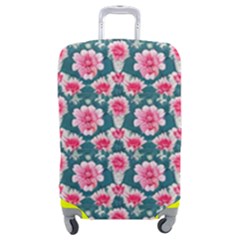 Retro 1880s Flowers Pattern 22 Luggage Cover (medium) by violetheavensky