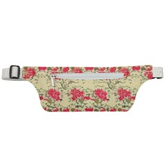 Retro 1880s Flowers Pattern 18 Active Waist Bag by violetheavensky