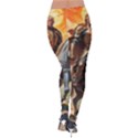 Heroic Trump Warrior in Golden Armor Velvet Leggings View2