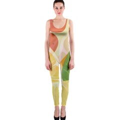 Citrus Fruit Healthy Vitamin One Piece Catsuit by Paksenen