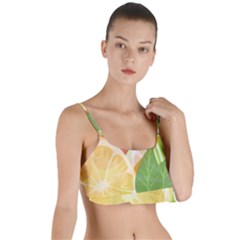 Citrus Fruit Healthy Vitamin Layered Top Bikini Top  by Paksenen