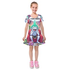 Huiok Kids  Short Sleeve Velvet Dress by SkinsForTeens