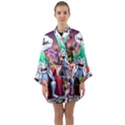 Huiok Long Sleeve Satin Kimono View1