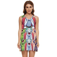 Huiok Tiered Sleeveless Mini Dress by SkinsForTeens