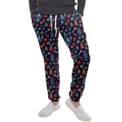 Vintage Style Christmas Decoration Pattern Motif Men s Jogger Sweatpants by dflcprintsclothing