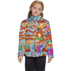 Supersonicmermaidchaserartscow Kids  Puffer Bubble Jacket Coat by chellerayartisans