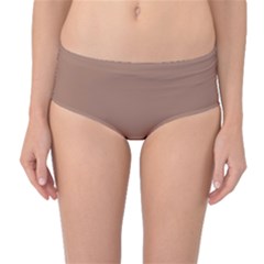 Mocha Mousse Hex Code #a47864 Mid-waist Bikini Bottoms by dressshop