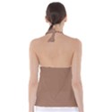 Mocha Mousse Hex Code #a47864 Tie Back Tankini Top View2