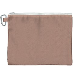 Mocha Mousse Hex Code #a47864 Canvas Cosmetic Bag (xxxl) by dressshop