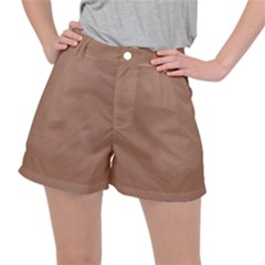 Mocha Mousse Hex Code #a47864 Women s Ripstop Shorts by dressshop