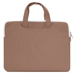 Mocha Mousse Hex Code #a47864 Macbook Pro 15  Double Pocket Laptop Bag  by dressshop